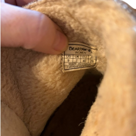 BEARPAW Women's Krista hickory Suede Slip On Winter Boot size 9 - Picture 6 of 7